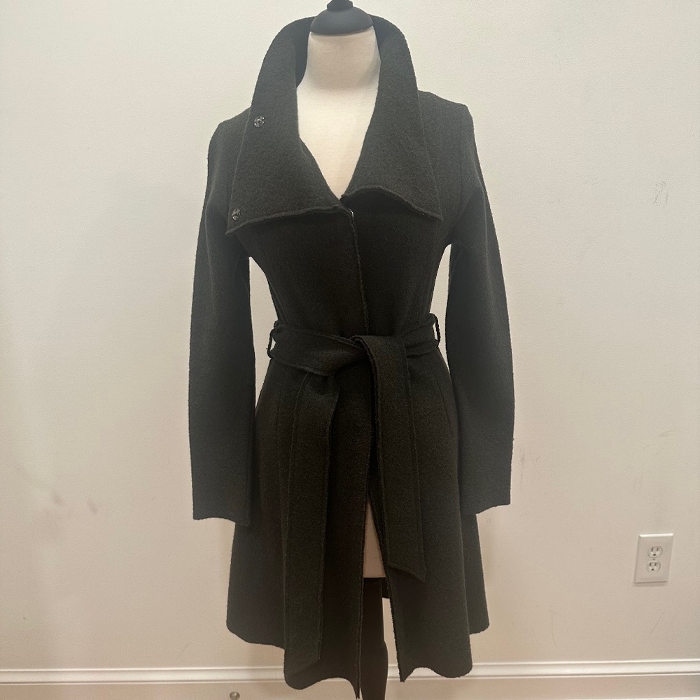 Sparrow Olive Green Boiled Wool Sweater/Jacket